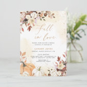 Chute d'amour Invitation de douche nuptiale, Citro (Debout devant)