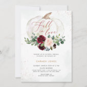 Chute d'amour Invitation de douche nuptiale, Flora (Devant)