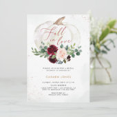Chute d'amour Invitation de douche nuptiale, Flora (Debout devant)