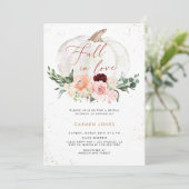 Chute d'amour Invitation de douche nuptiale, Flora (Debout devant)