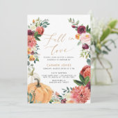 Chute d'amour Invitation de douche nuptiale, Flora (Debout devant)