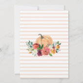 Chute d'amour Invitation de douche nuptiale, Flora (Dos)