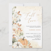 Chute d'amour Invitation de douche nuptiale, Flora (Devant)