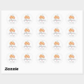 Chute dans l'amour Stickers de mariage Citrouille (Feuille)