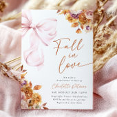 Chute dans Love Bow Floral Bridal Show Invitation