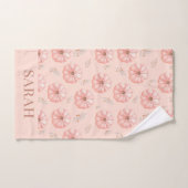 Chute de Citrouille d'aquarelle orange (Serviette à main)