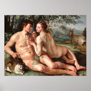 Chute de l'homme - Hendrick Goltzius Poster d'art