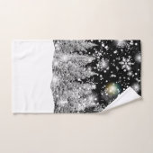 Chute de neige au solstice d'hiver (Serviette à main)