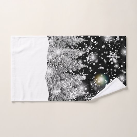 Chute de neige au solstice d'hiver  (Serviette à main)