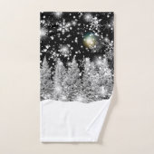 Chute de neige au solstice d'hiver  (Serviette à main)