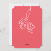 Chute de neige les plus chaudes souhaits Carte pho (Dos)