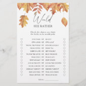 chute des feuilles - Plutôt nuptiale de douche (Devant)