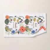 Chute du champignon floral mignonne Thanksgiving (Serviette à main)