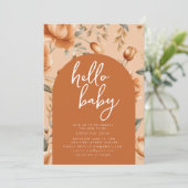 Chute en Amour Baby shower Fête Invitation (Debout devant)