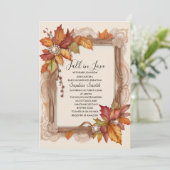 Chute en amour Baby shower Invitation (Debout devant)