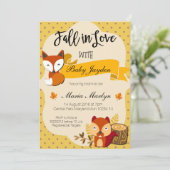 Chute en amour Baby shower Invitation (Debout devant)