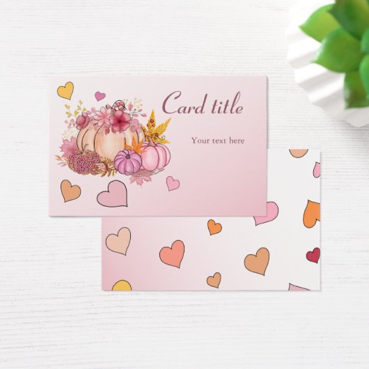 Chute en Amour Bonjour mignon Petit Citrouille ave (Bureau)