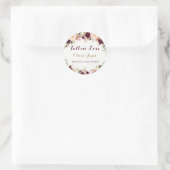 Chute en Amour Burgundy Sticker Fête des mariées F (Sac)