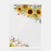 Chute en amour Citrouille tournesol Mariage Bienve (Recto)