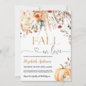 Chute en amour Douche nuptiale Invitation Fal modi (Devant)