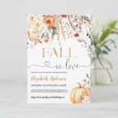 Chute en amour Douche nuptiale Invitation Fal modi (Debout devant)