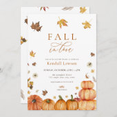 Chute en amour Invitation à la douche nuptiale (Devant / Derrière)