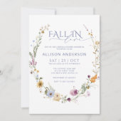 Chute En Amour Invitation À La Douche Nuptiale (Devant)