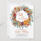 Chute en amour Invitation à la douche nuptiale (Devant)