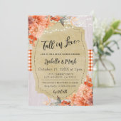 Chute en amour Invitation à la douche nuptiale (Debout devant)