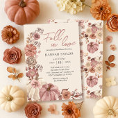 Chute en amour Invitation à la douche nuptiale