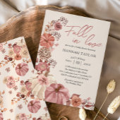 Chute en amour Invitation à la douche nuptiale