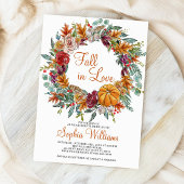 Chute en amour Invitation à la douche nuptiale