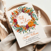 Chute en amour Invitation à la douche nuptiale