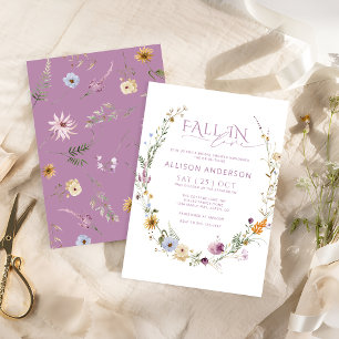 Chute En Amour Invitation À La Douche Nuptiale