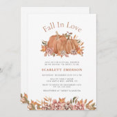 Chute En Amour Invitation À La Douche Nuptiale (Devant / Derrière)