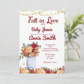 Chute en amour Invitation à la douche nuptiale (Debout devant)