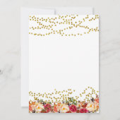 Chute en amour Invitation à la douche nuptiale (Dos)