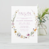 Chute En Amour Invitation À La Douche Nuptiale (Debout devant)
