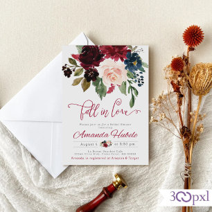 Chute En Amour Invitation De Douche Nuptiale Chute