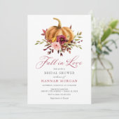 Chute en Amour Invitation de la douche nuptiale (Debout devant)