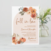 Chute en amour Invitation de la douche nuptiale, A (Debout devant)