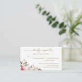 Chute en Amour Mariage Bourgogne Carte RSVP (Debout devant)