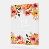 Chute en amour Mariage Floral Bienvenue (Angle)