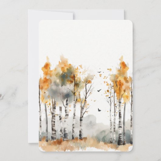 Chute en Love Mountain Faire-part de mariage (Dos)