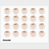 Chute en Love Stickers, Étiquettes de mariage (Feuille)