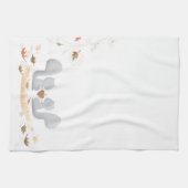 Chute en serviette de cuisine d'écureuil d'amour (Horizontal)