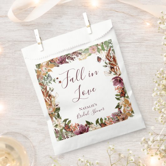 Chute Fête des mariées florale Favoriser les sacs (Coupé)