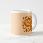 Chute Feuille confortable café d'automne Mug (Devant droit)