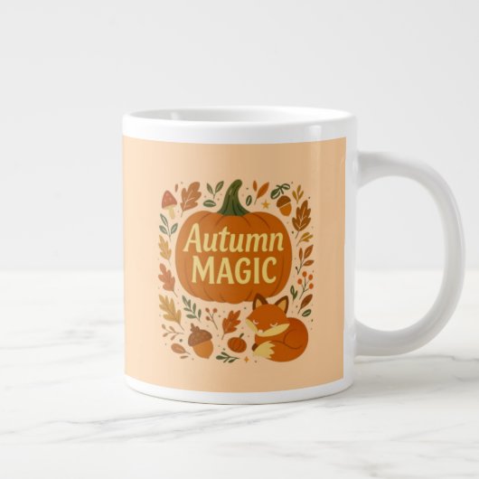 Chute Feuille confortable café d'automne Mug (Droite)