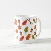Chute Feuille confortable café d'automne Mug (Devant droit)
